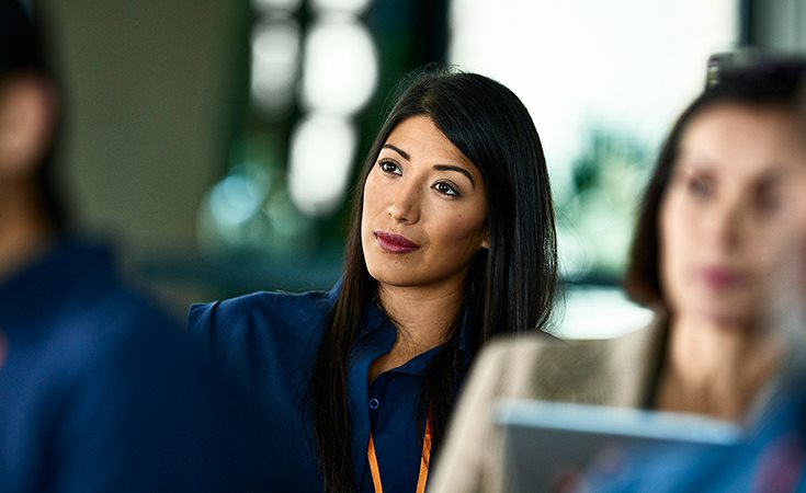 woman in a classroom